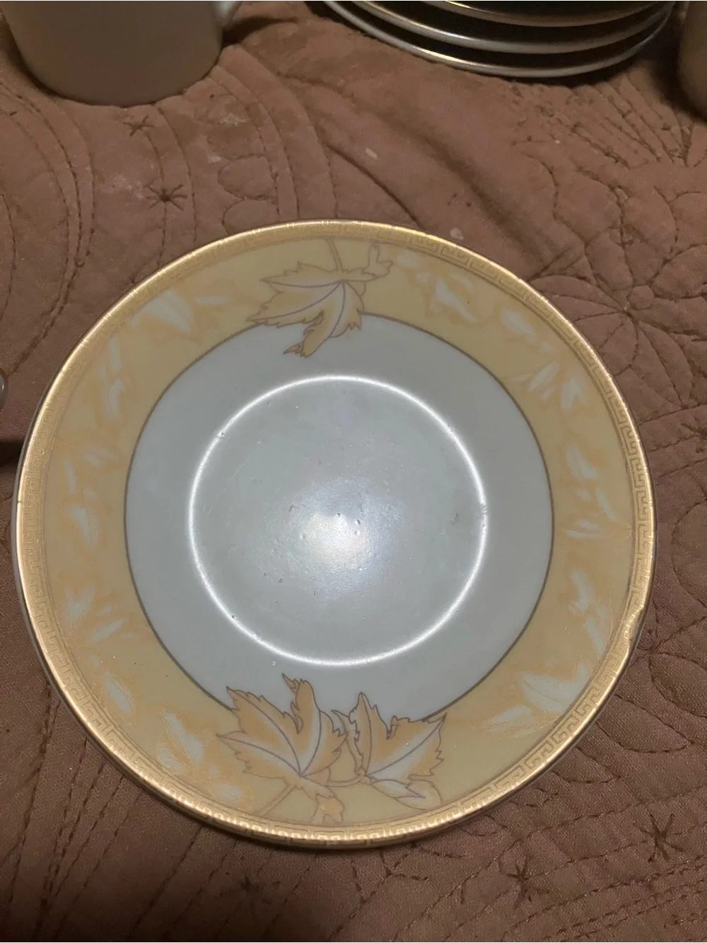 Set of  Porcelain Espresso Cup Sets with Gold Trim